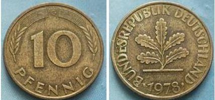 5. Номинал 10 Пфеннигов